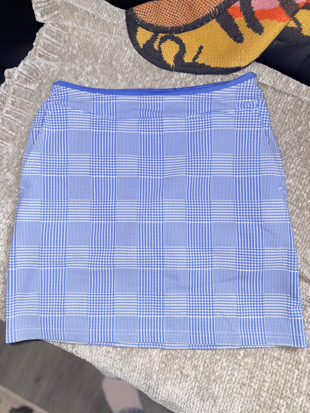 Ralph Lauren POLO Golf Light Blue Plaid Skort